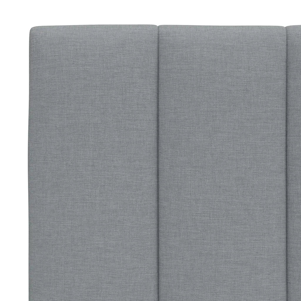 Cuscino Testiera Hanko Grigio Chiaro 90 cm in Tessuto 4019142
