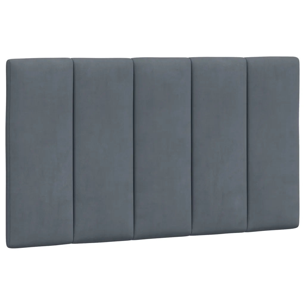 Cuscino Testiera Hanko Grigio Scuro 80 cm in Velluto 374644