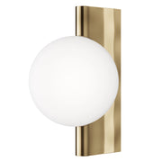 Applique Maytoni Avant-garde ottone vetro sfera bianca G9
