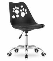 Sedia girevole ergonomica Valora PRINT nera per ufficio domestico