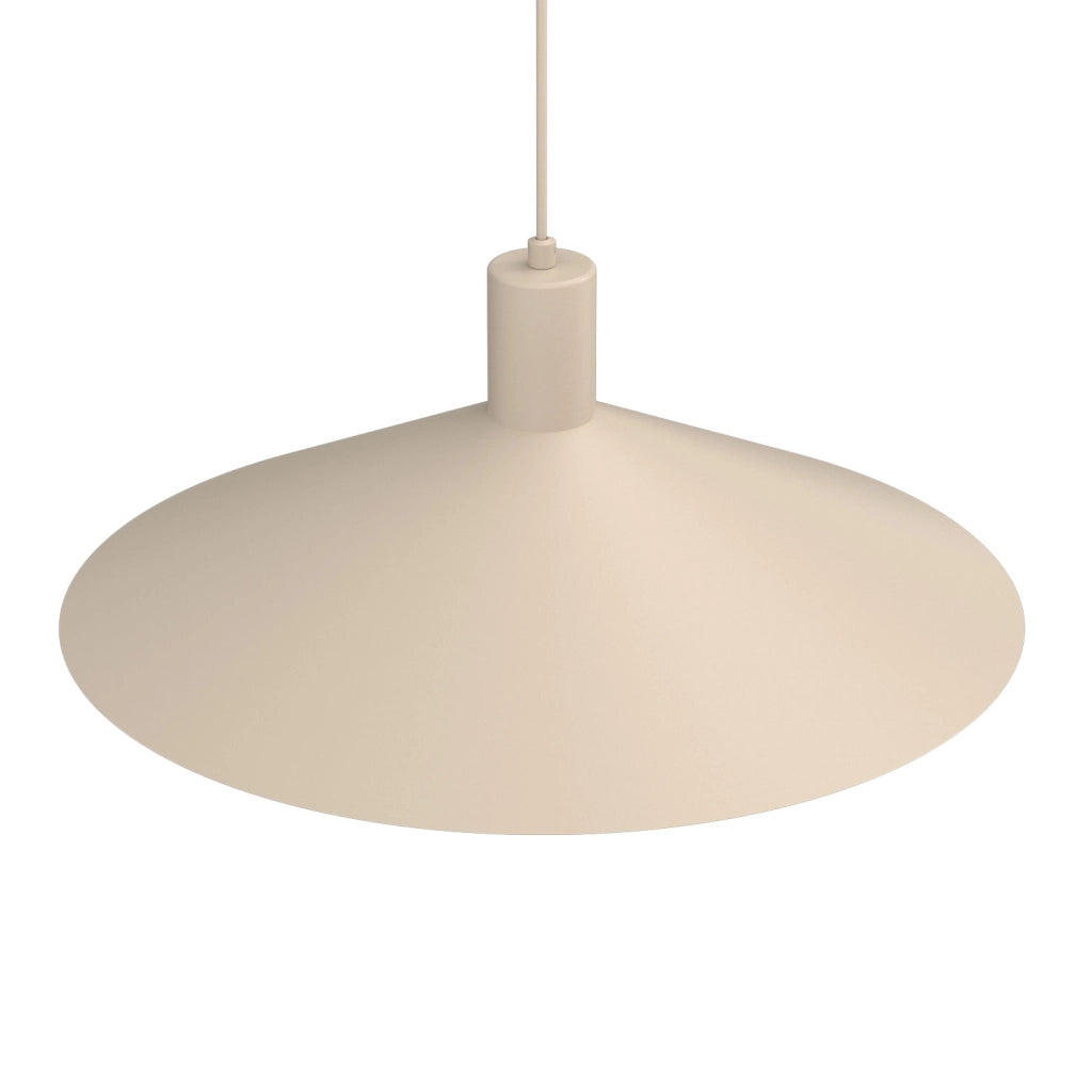 Lampada a sospensione cono beige 50 cm 1xE27 Nox