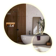 Specchio Led R-8040 80cm + 40cm