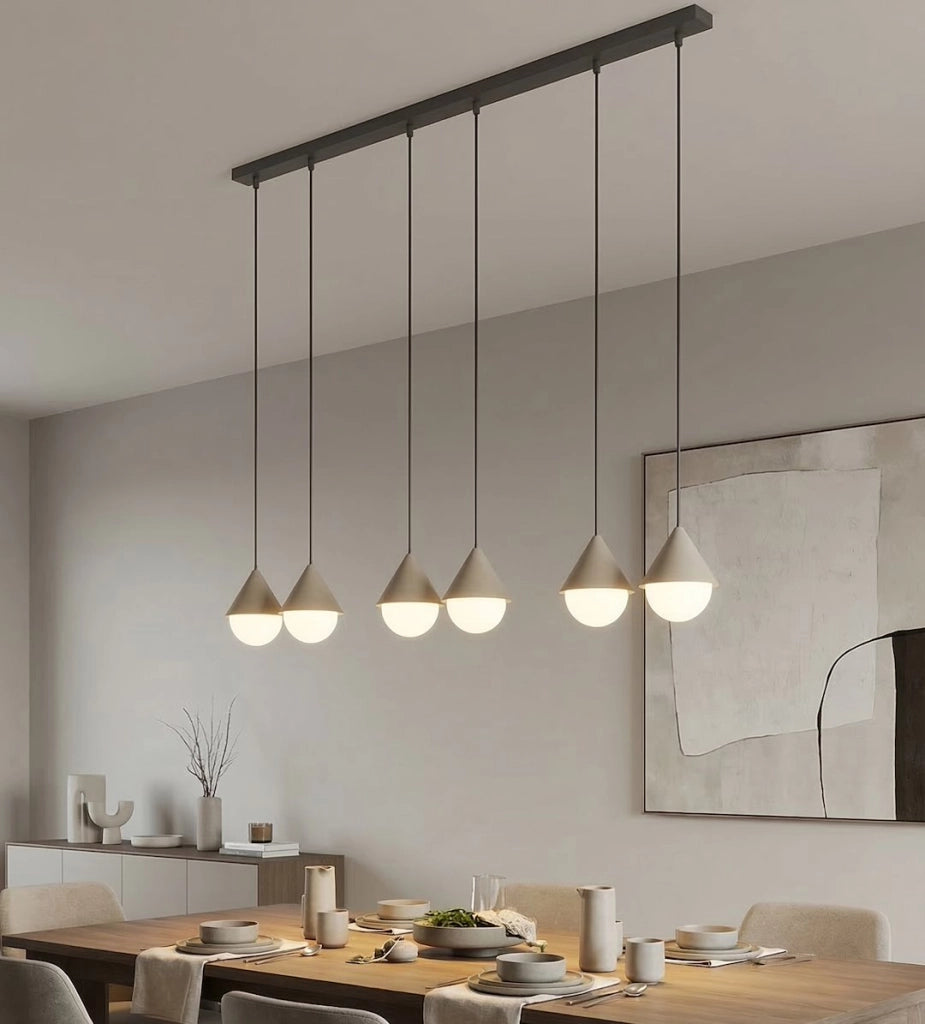 Lampada sospesa GIRO 6xG9 nero/beige/bianco Emibig