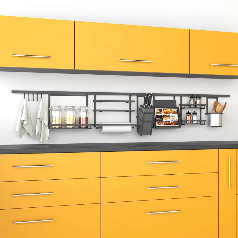 Lotto di 2 Zoccolo per cucina Plasline con accessori, altezza 150 mm, 2 barre lunghezza 2,35 m, Tecnoplastica, Anodizz..