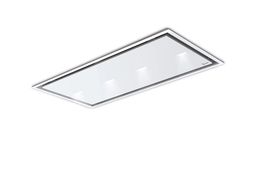 Cappa a soffitto da incasso GEA FLAT cm 90X60 - Bianca spot light - 800 m3/h