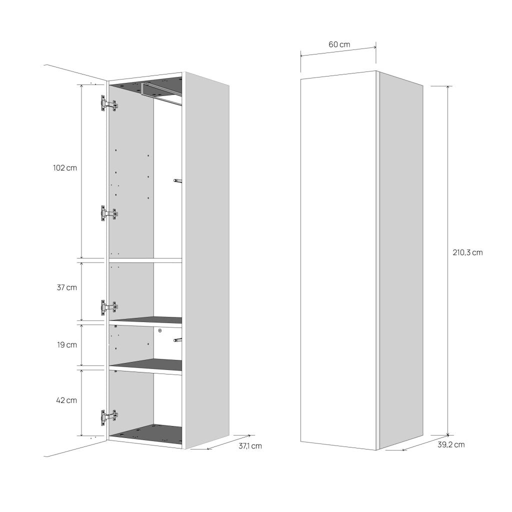 Letto Matrimoniale A Scomparsa 160 Kentaro Con Divano E Mobili Noce e Azzurro