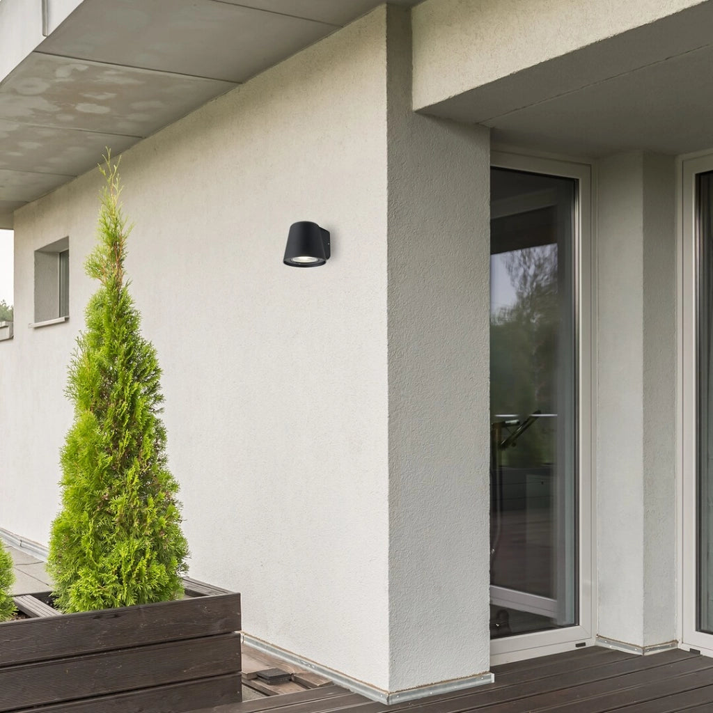 Applique esterna moderna GU10 IP54 nero Rabalux Mandal