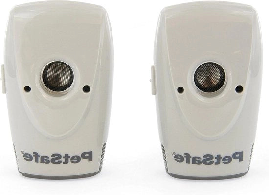 Dispositivo anti abbaiamento per ambienti interni - suono ultrasonico - portata 8 m - batterie 2 x 3 V - confezione da 2 pezzi Dispositivo anti abbaiamento