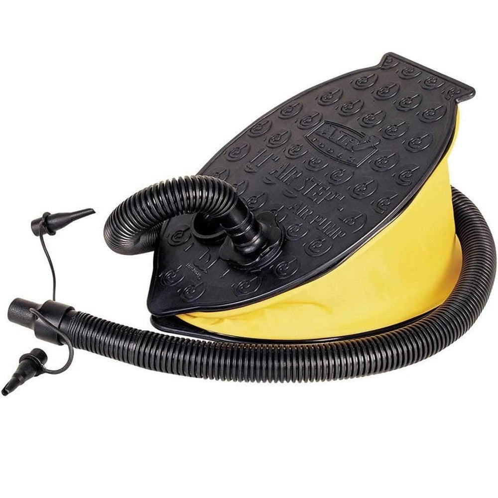 Trade Shop - Pompa A Piede 23x15 Cm Volume 800 Cc Gonfia/sgonfia 3 Adattatori Plastica 62023 -