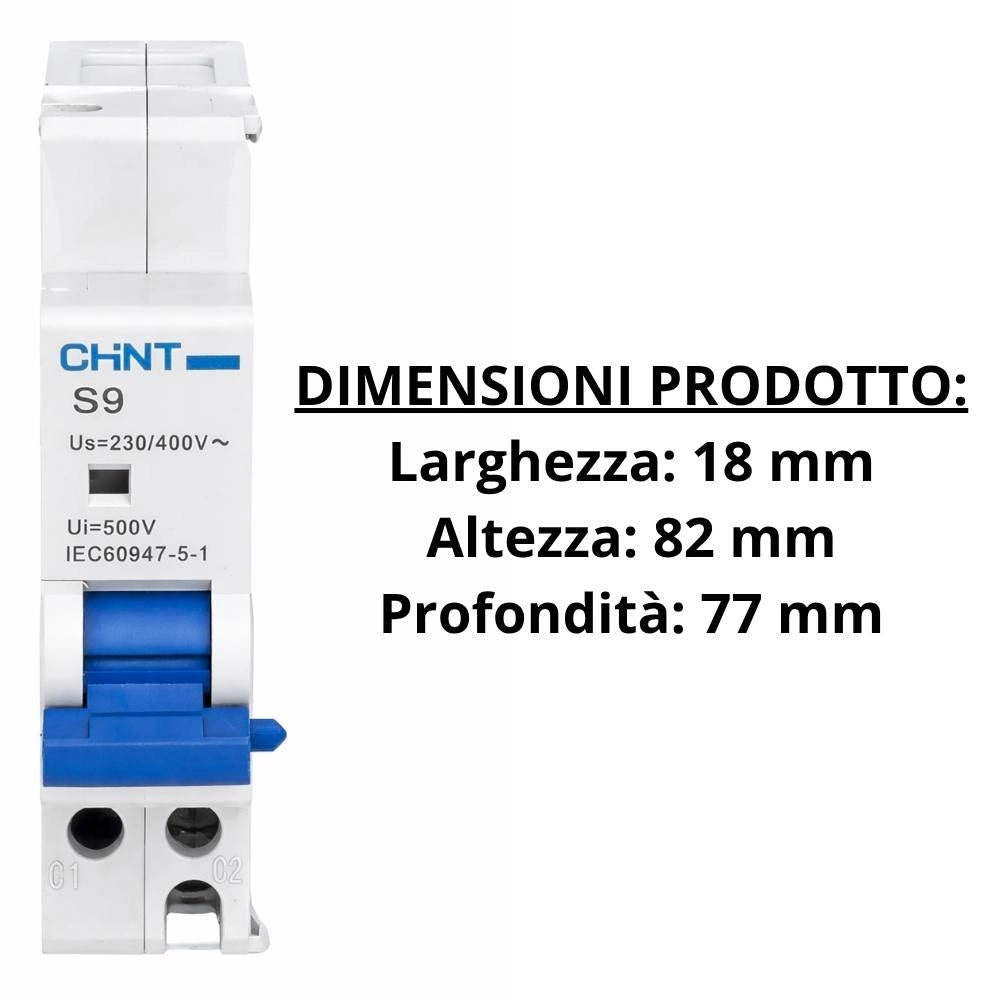 Sganciatore a lancio di corrente chint s9/230 per interruttori automatici