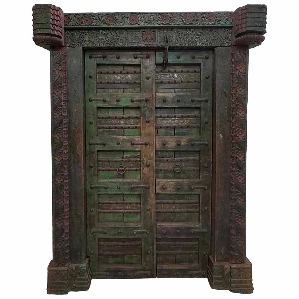 Porta in legno fatta a mano 162x33x211h cm