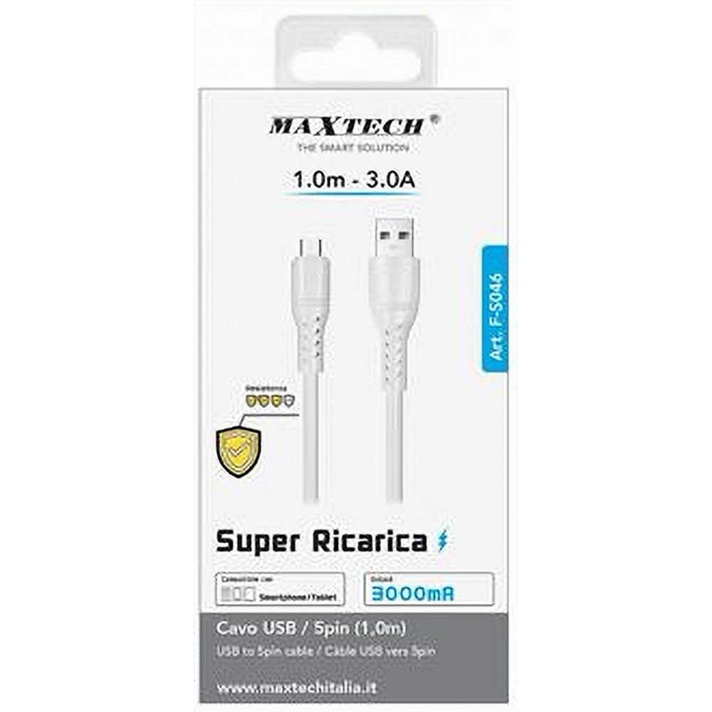 Trade Shop - Cavo Usb A Micro Usb Super Ricarica Dati Resistente 1 Metro 3a Smartphone F-s046 -