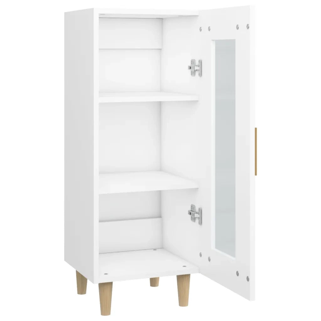 Credenza-Buffet-Armadio da cucina Bianca 34,5x34x90 cm in Legno Multistrato 153830
