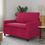 Divano Rosso Vino 126 x 81 x 87,5 cm Velluto 42028801