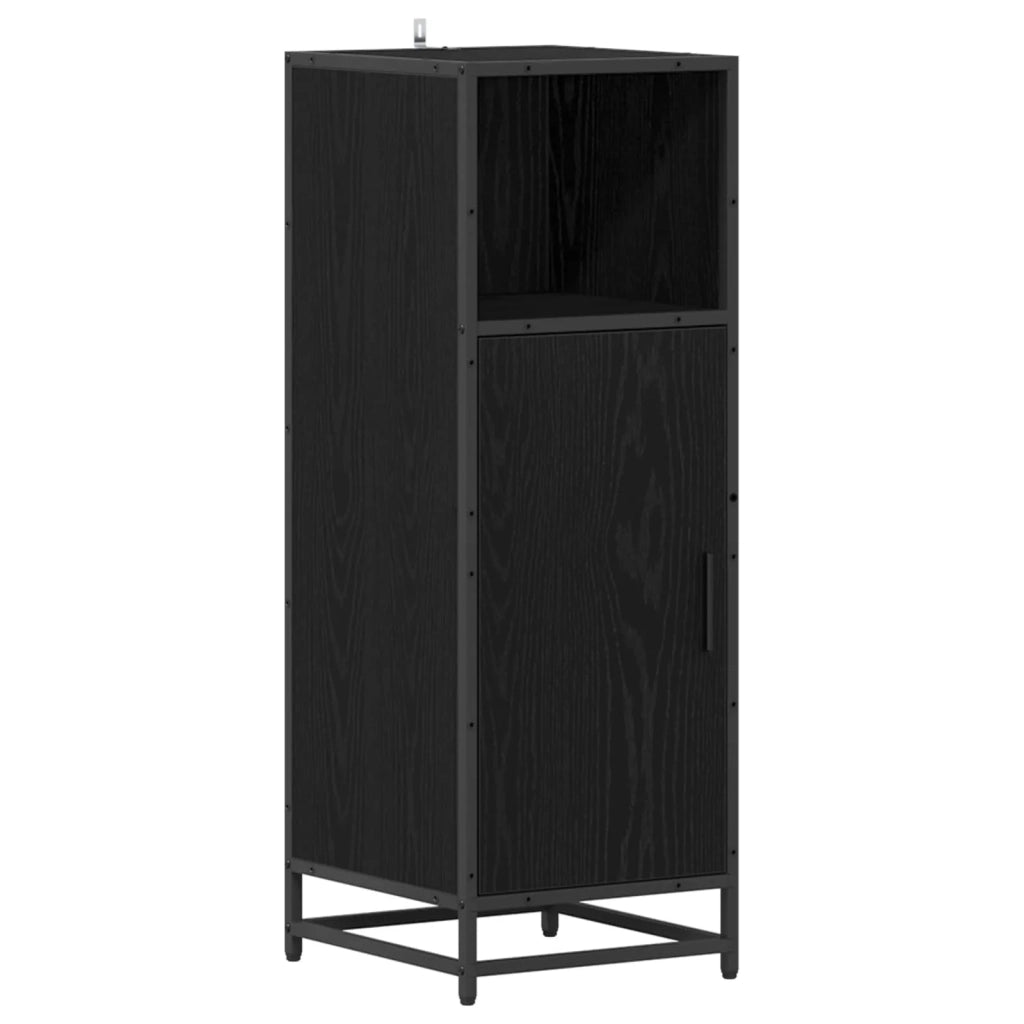 Set di mobili per il bagno 3 pcs Rovere Nero Legno multistrato 3402419