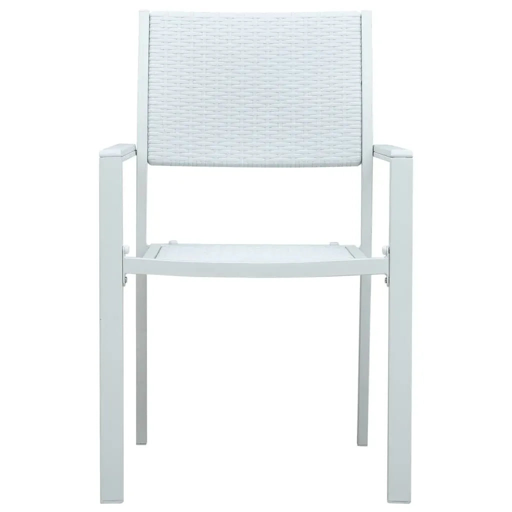 Set Mobili da Pranzo per Giardino 5 pz Bianco 3099271