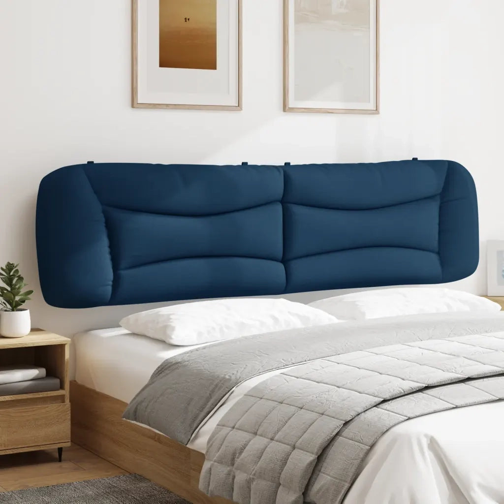 Cuscino Testiera Hvar Blu 200 cm in Tessuto 374622