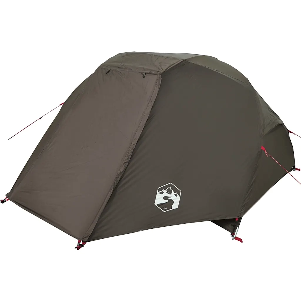 Tenda da Pesca per 5 Persone Marrone Impermeabile