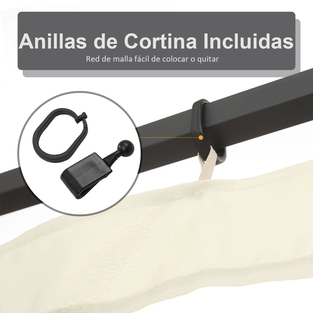 Pannelli Laterali per Gazebo ¨C Minimal ¨C Grigio 3.5x2 m