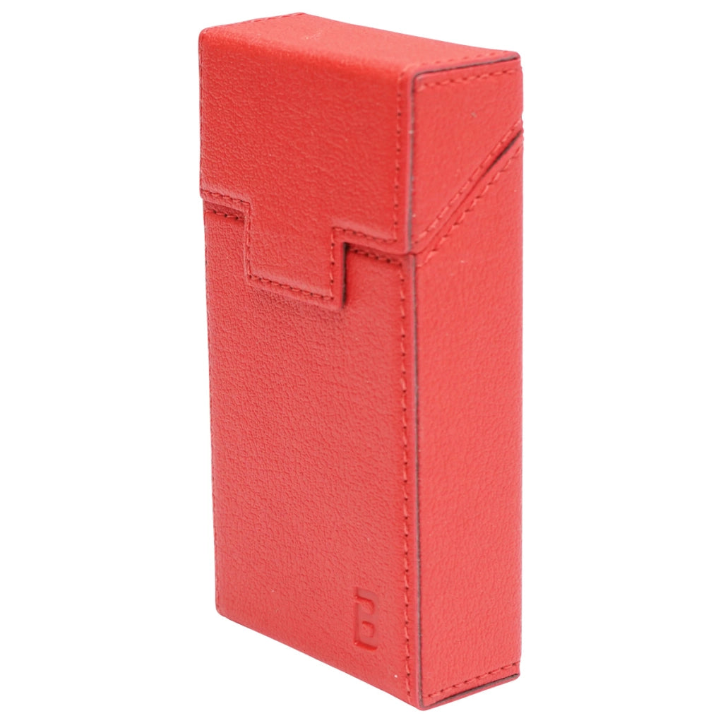 Custodia in pelle rossa per pacchetto di sigarette P25