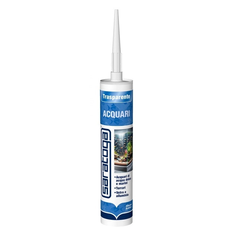 Saratoga SILICONE ACETICO ACQUARI 280ML TRASPARENTE.