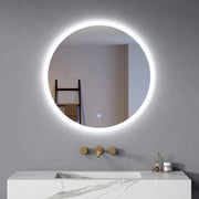 Specchio Bagno Led Tondo Ø80 cm luce Fredda/Calda accensione Touch| Orbis