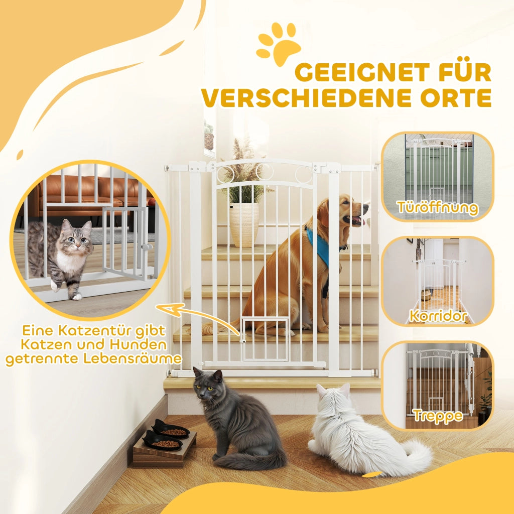 Cancellino per Gatti con Porta ¨C Minimal ¨C Bianco