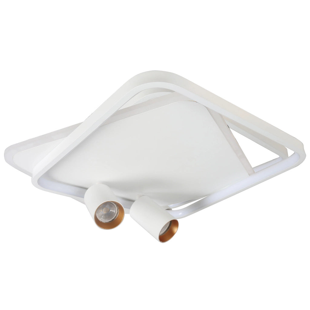 Plafoniera quadrata bianca Parma LED CCT 36W 2xGU10