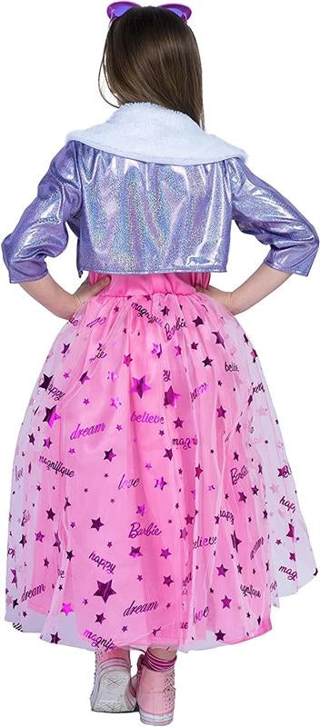 COSTUME CARNEVALE BARBIE DIVA  PRINCESS TAGLIA 4-5 ANNI
