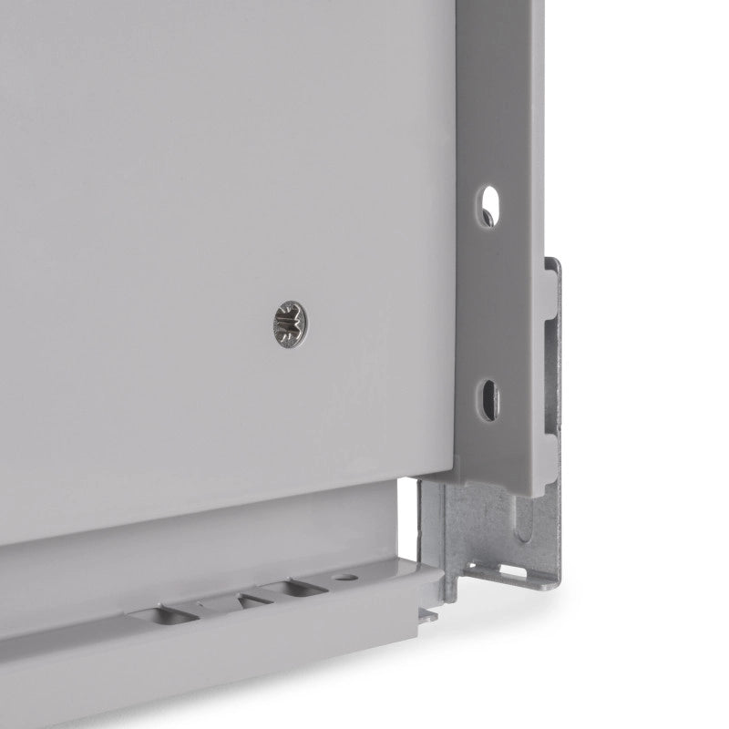 Cassetto esterno Vertex con regolazione 3D altezza 93mm, 40kg, profondità 500mm, Acciaio, Grigio antracite