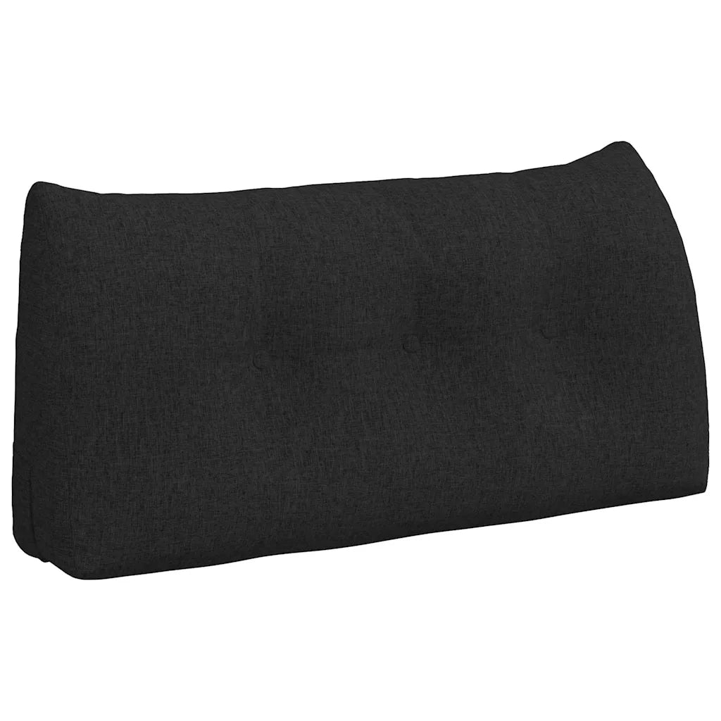 Cuscino per Schiena Nero 100 x 24 x 50 cm Tessuto 42014443