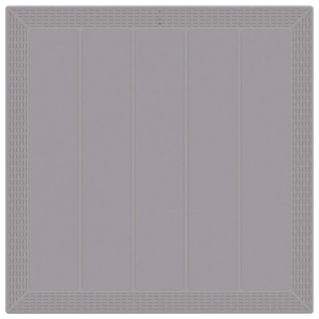 Set da Pranzo per Giardino 5 pcs Grigio chiaro Polipropilene 3378547