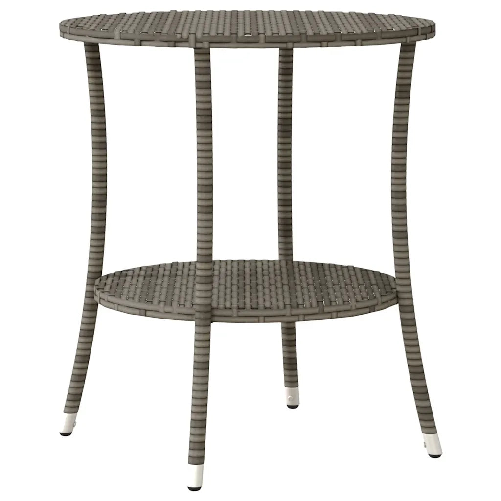 Set da Bistrot 3 pz con Cuscini Grigio in Polyrattan 365656