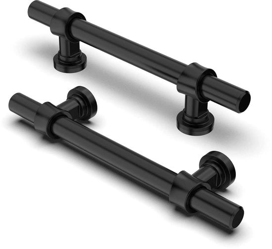 Ganci per Cassetto e Porta - Nero - 10 Pezzi - 96 mm