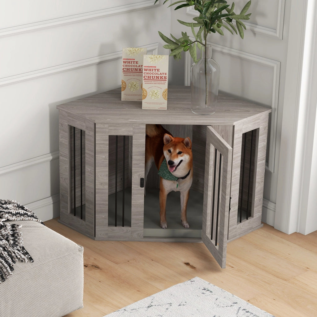 Cuccia per cani con cuscino ¨C zephmum ¨C 104x55x63 cm marrone