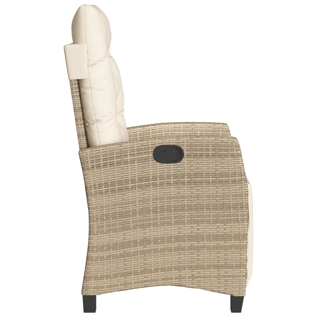 Set da Bistrò 3 pz con Cuscini Beige in Polyrattan 365252