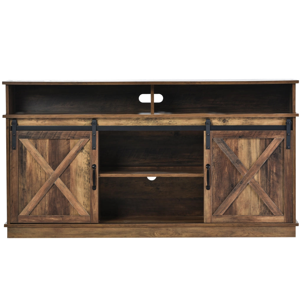 Credenza TV marrone in truciolare lunghezza 148 cm