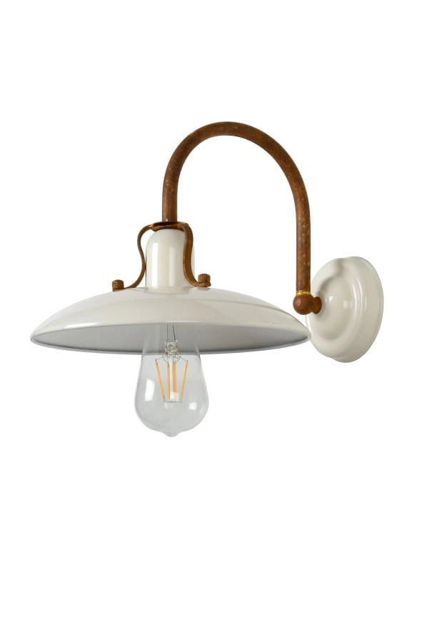 Applique Lucide Römer 1 luce metallo beige/marrone E27 60W