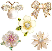 Pinnette di Modestia - 5 pezzi - Crystal - Invisibili e sicuri - Accessori per abbigliamento