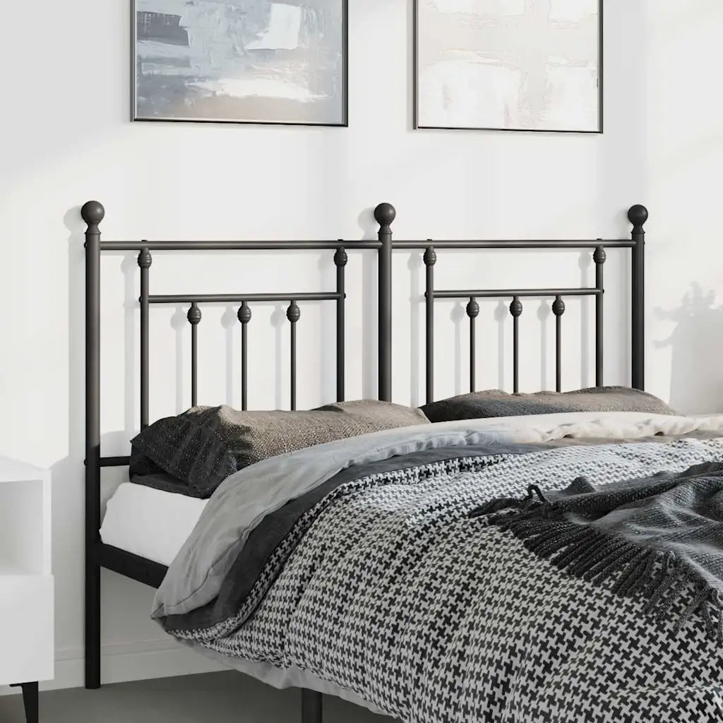 Testiera di Ricambio in Metallo Nero 150 cm 353571