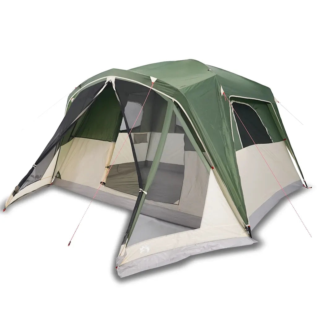 Tenda da Campeggio a Cupola per 6 Persone-Tenda per Escursionismo Verde Impermeabile 698643