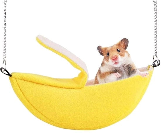 Hangmat per Piccoli Animali - Caldo e Accogliente - Giallo - Plush