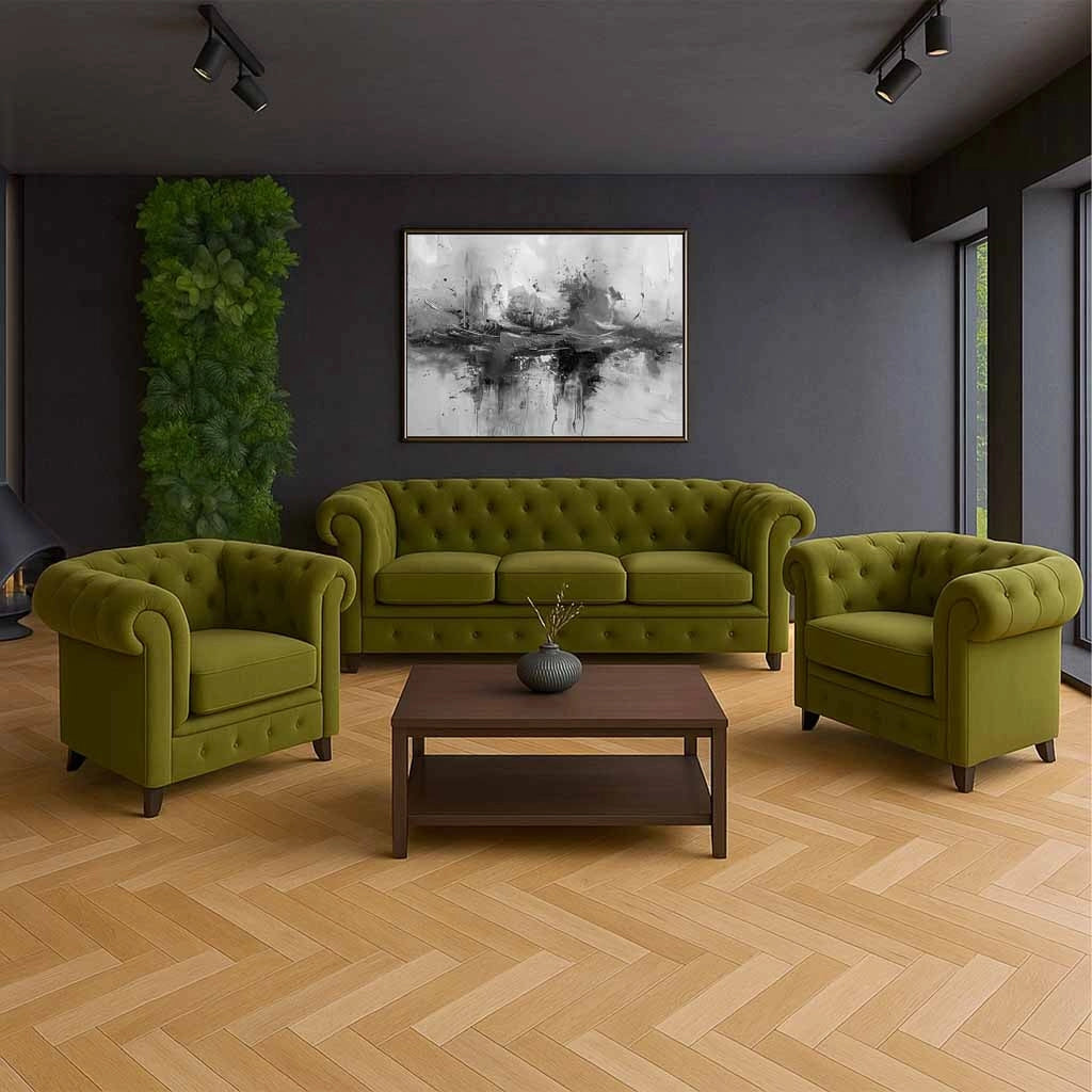 Poltrona verde 110x81x77h cm