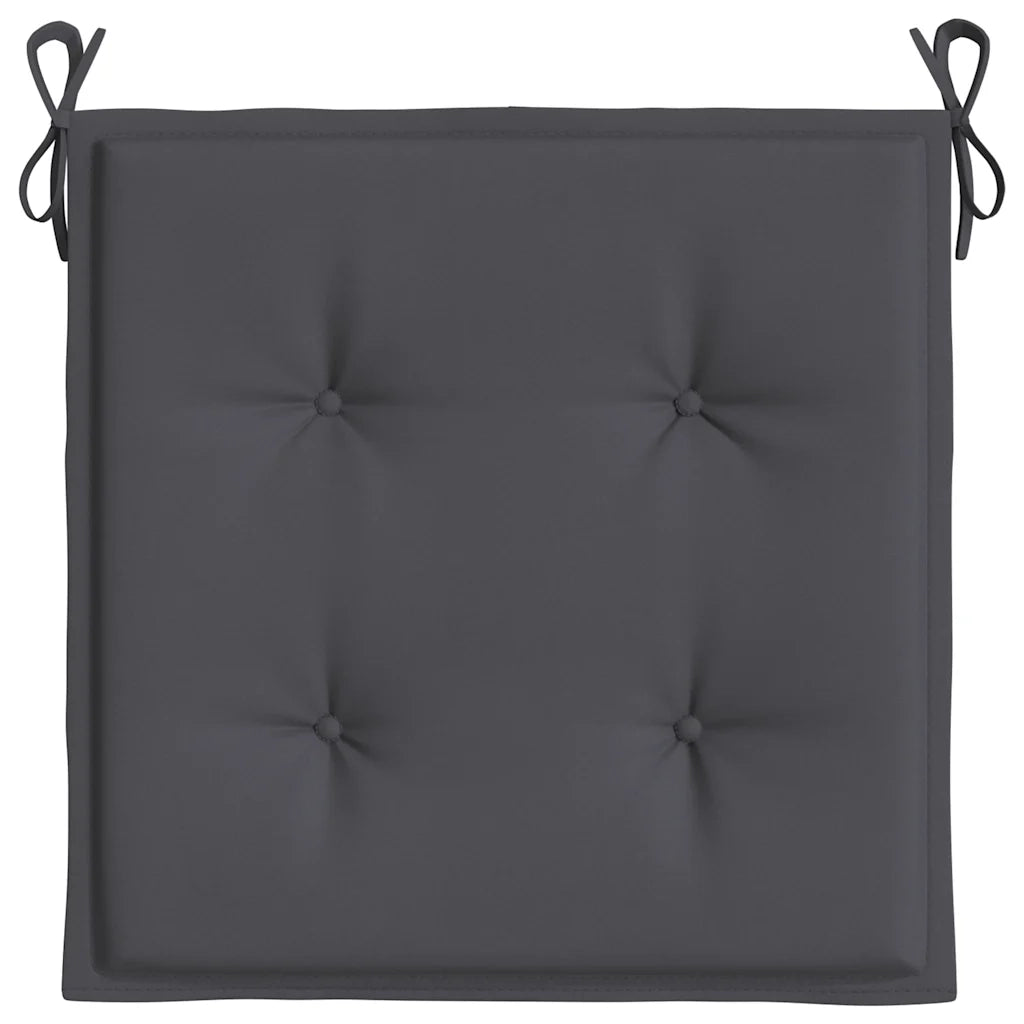 Cuscini per Sedia 2 pz | Cuscini per sedie Antracite 40x40x4 cm in Tessuto Oxford