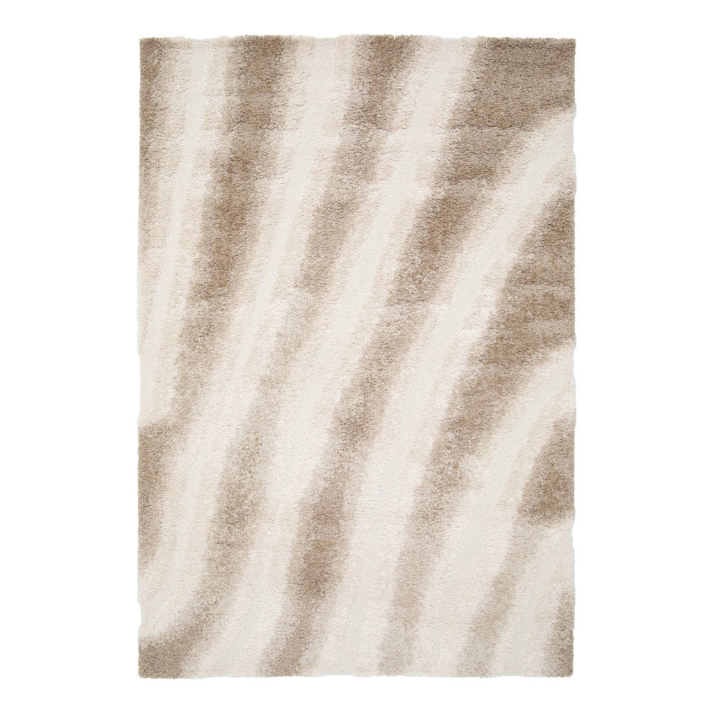 Tappeto da interno a righe beige