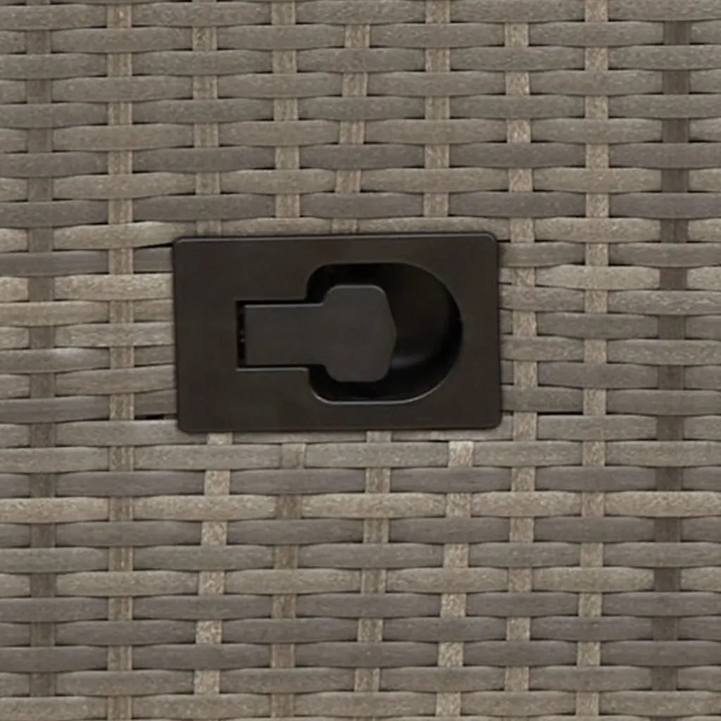 Set da Bistrò 3 pz con Cuscini Grigio in Polyrattan 365675