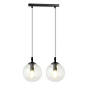 Lampada a sospensione Emibig Cosmo 2xE14 nero vetro