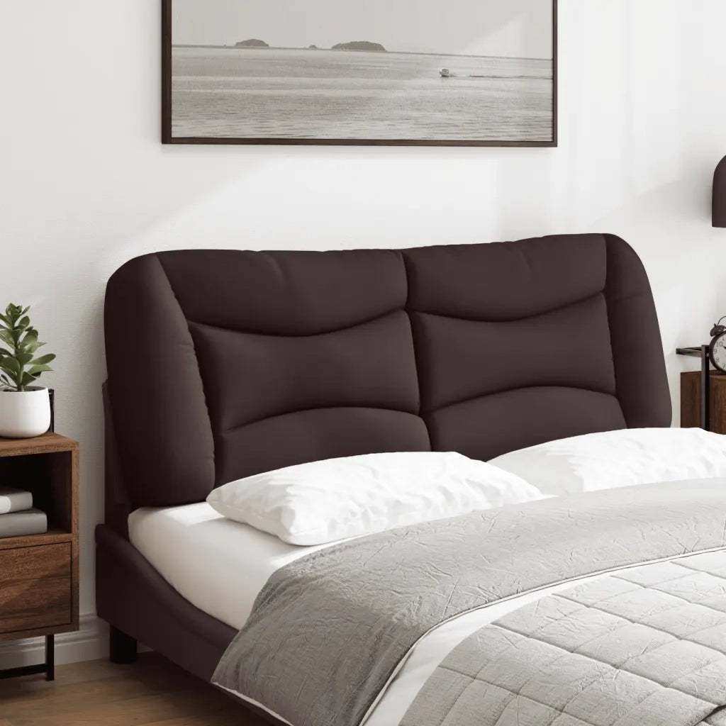 Cuscino Testiera Hvar Marrone Scuro 120 cm in Tessuto 374564