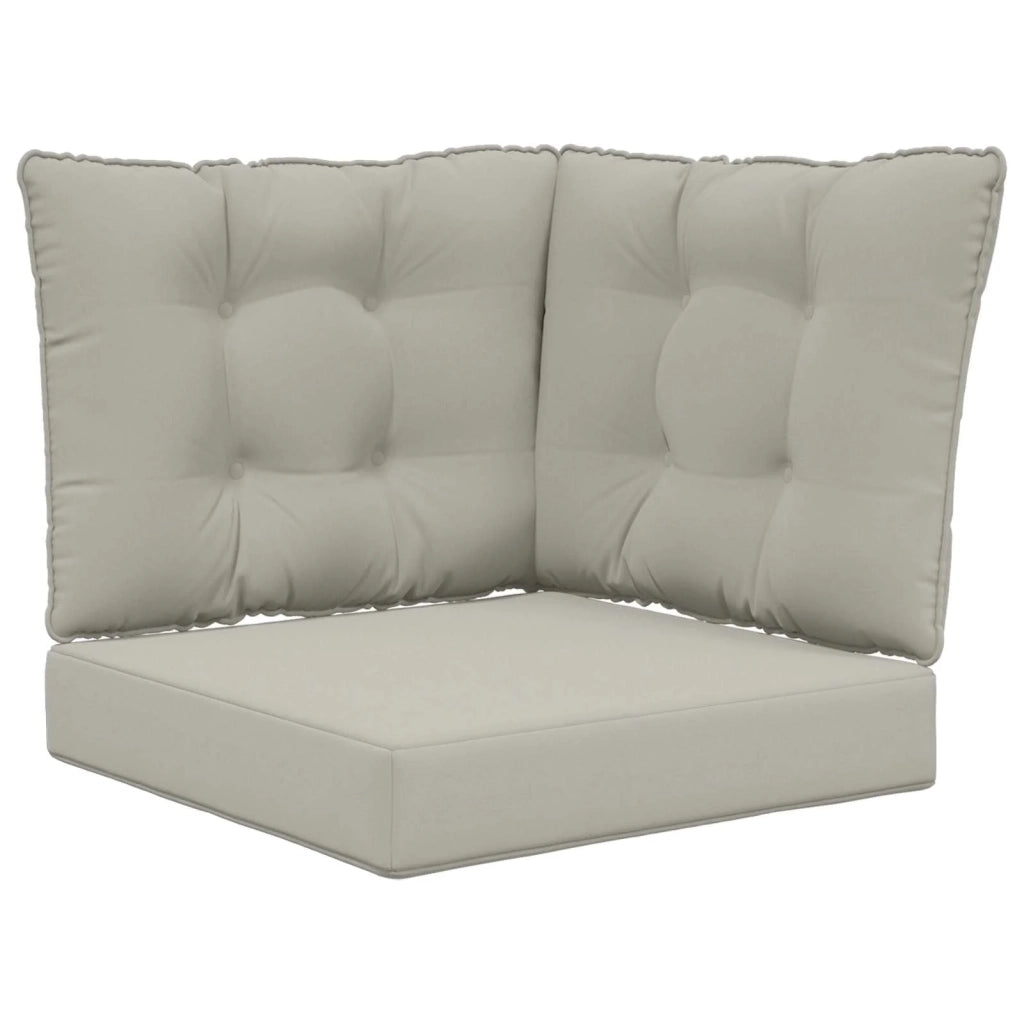 Cuscino per divano da esterno 3 pcs Grigio Poliestere 900796