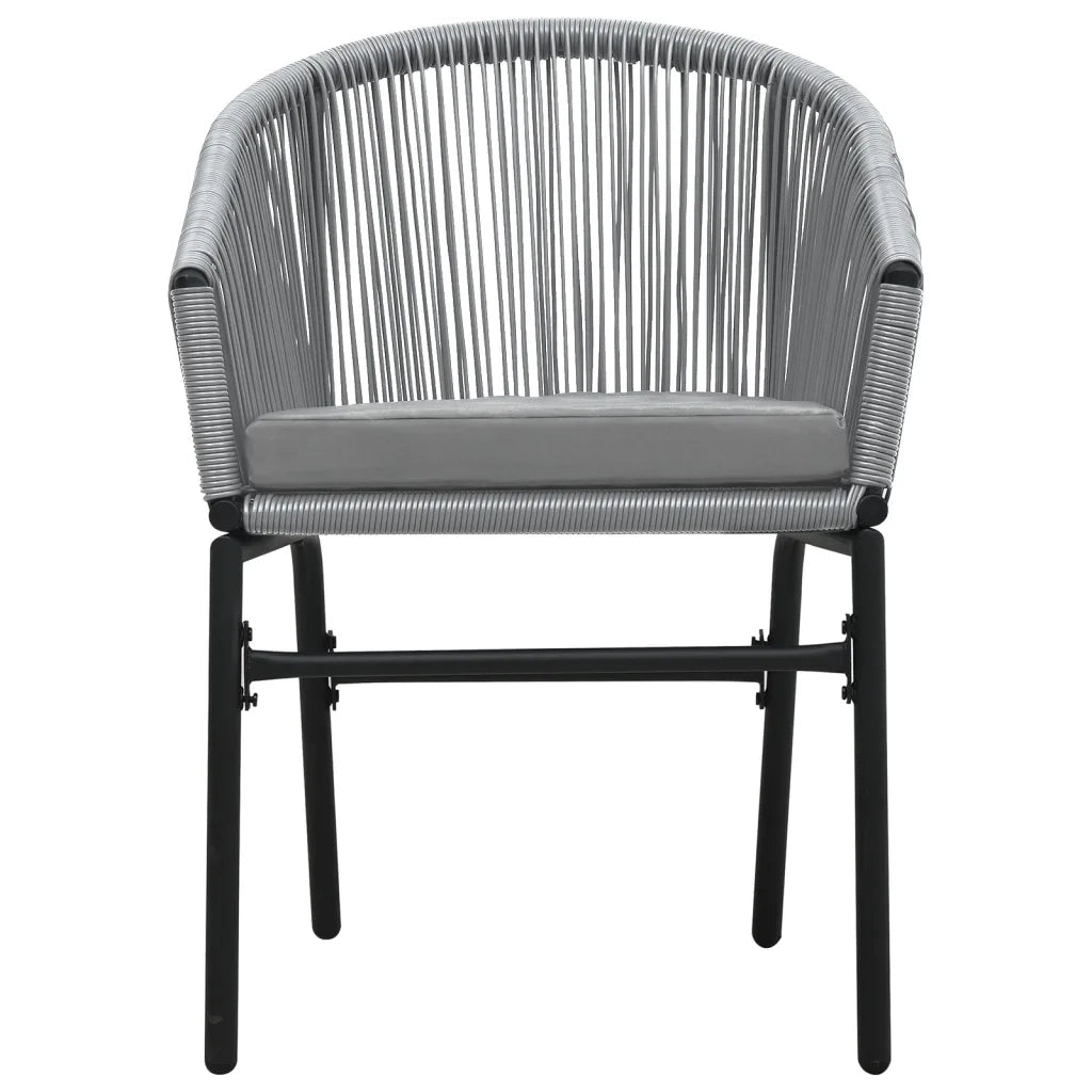 Set da Pranzo da Giardino 5 pz Grigio 3099253